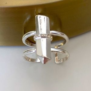 Stella & Dot Silver Adjustable Ring